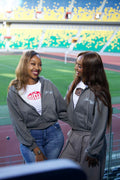 Cropped Zip-up Hoodie